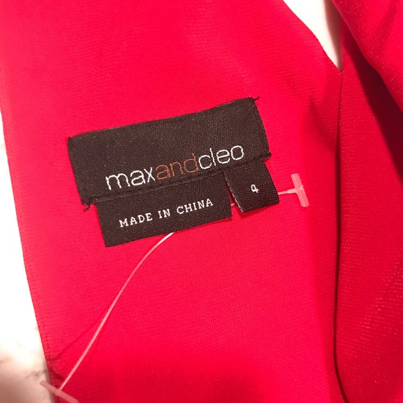 Max and Cleo Crimson Red Dress - Picture 5 of 8